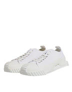 Dolce &amp; Gabbana White Leather Low Top NS1 Sneakers Shoes