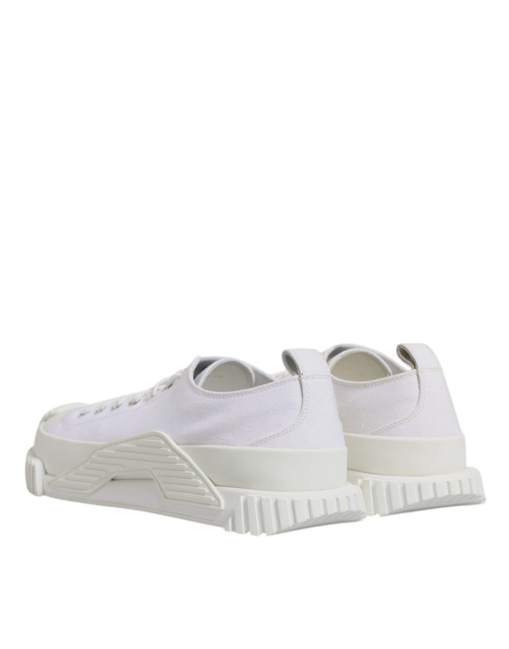 Dolce &amp; Gabbana White Leather Low Top NS1 Sneakers Shoes