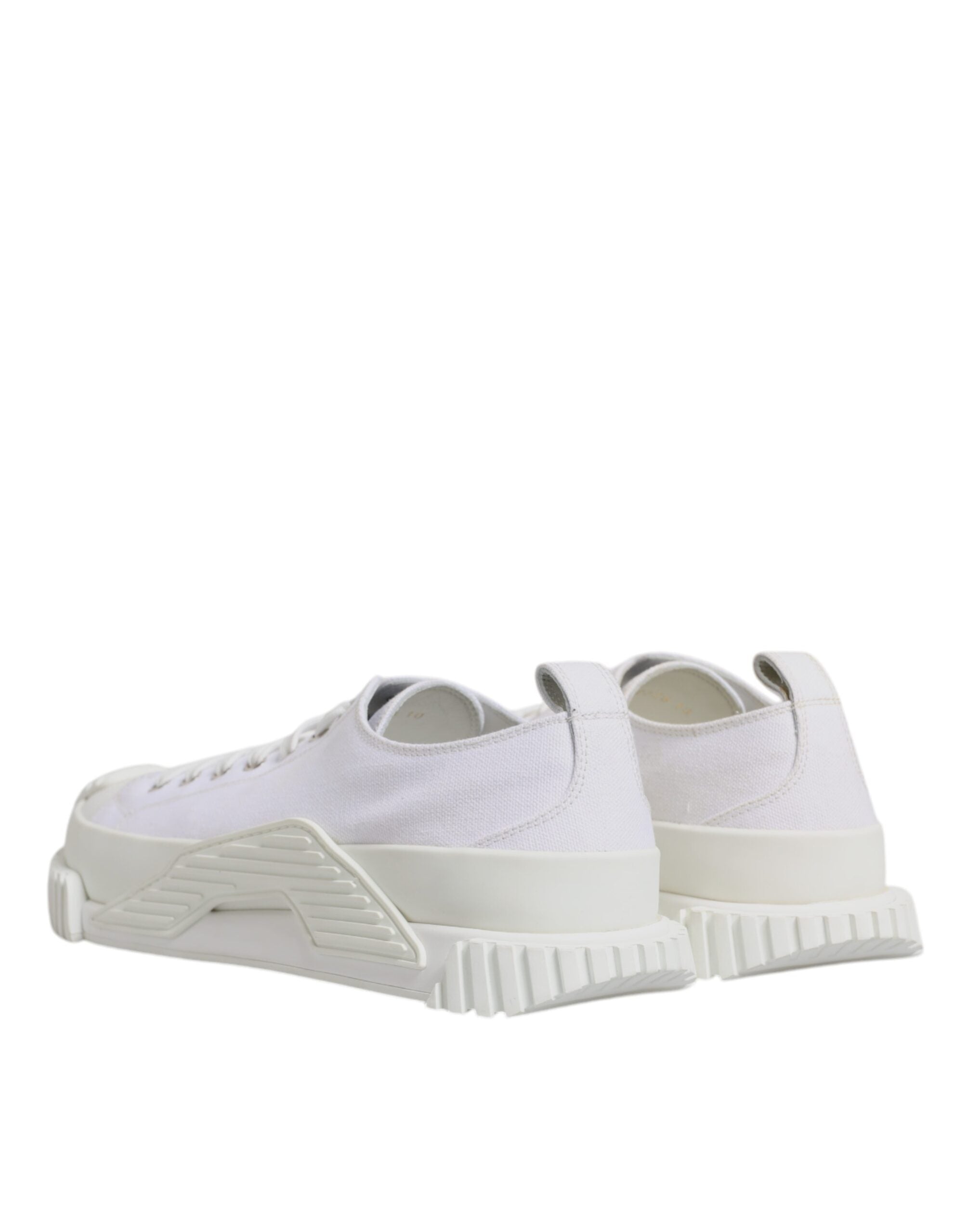 Dolce &amp; Gabbana White Leather Low Top NS1 Sneakers Shoes
