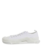 Dolce &amp; Gabbana White Leather Low Top NS1 Sneakers Shoes