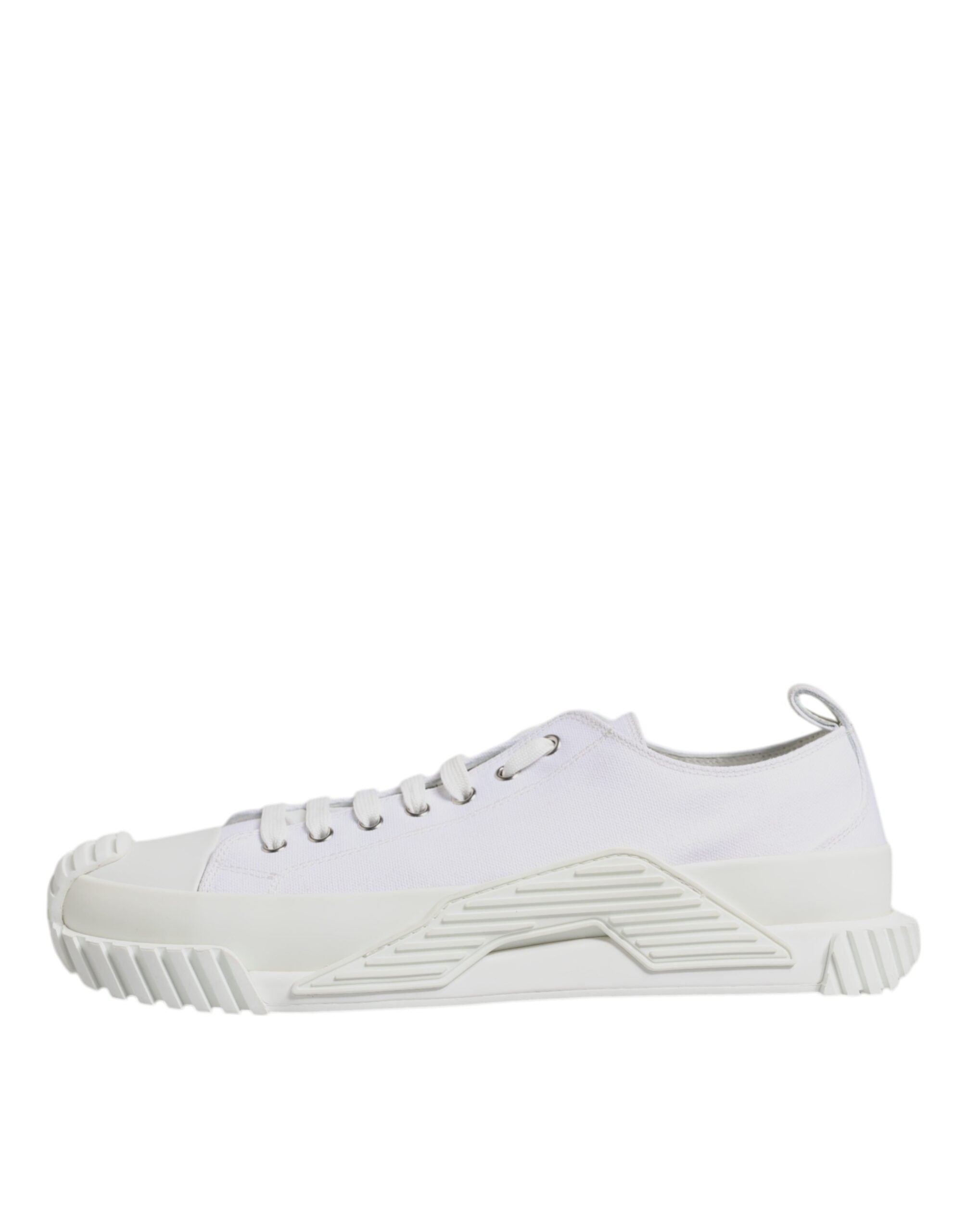 Dolce &amp; Gabbana White Leather Low Top NS1 Sneakers Shoes