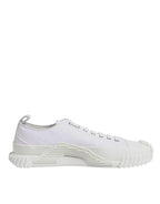 Dolce &amp; Gabbana White Leather Low Top NS1 Sneakers Shoes