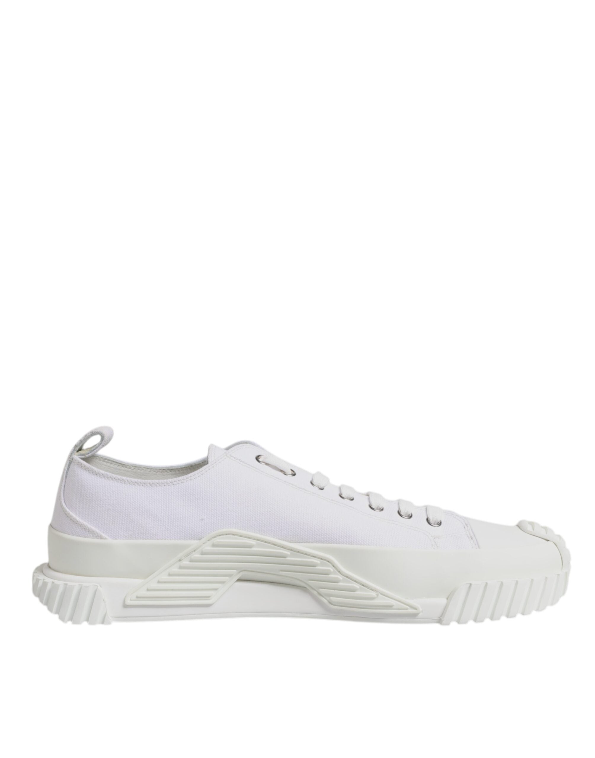 Dolce &amp; Gabbana White Leather Low Top NS1 Sneakers Shoes