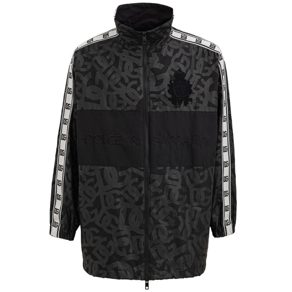 Dolce &amp; Gabbana Black Polyester Jackets &amp; Coat