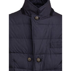 Dolce & Gabbana Blue Polyester Jackets & Coat
