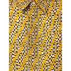 Fendi Yellow Silk Shortsleeve