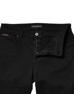 Dolce &amp; Gabbana Black Cotton Mid Waisted Skinny Denim Jeans