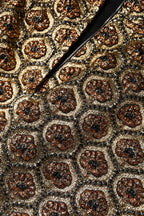 Dolce &amp; Gabbana Brown Polyester Brocade A-line Mini Skirt
