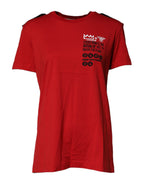 Dolce &amp; Gabbana Red Cotton Round Neck Short Sleeves T-shirt