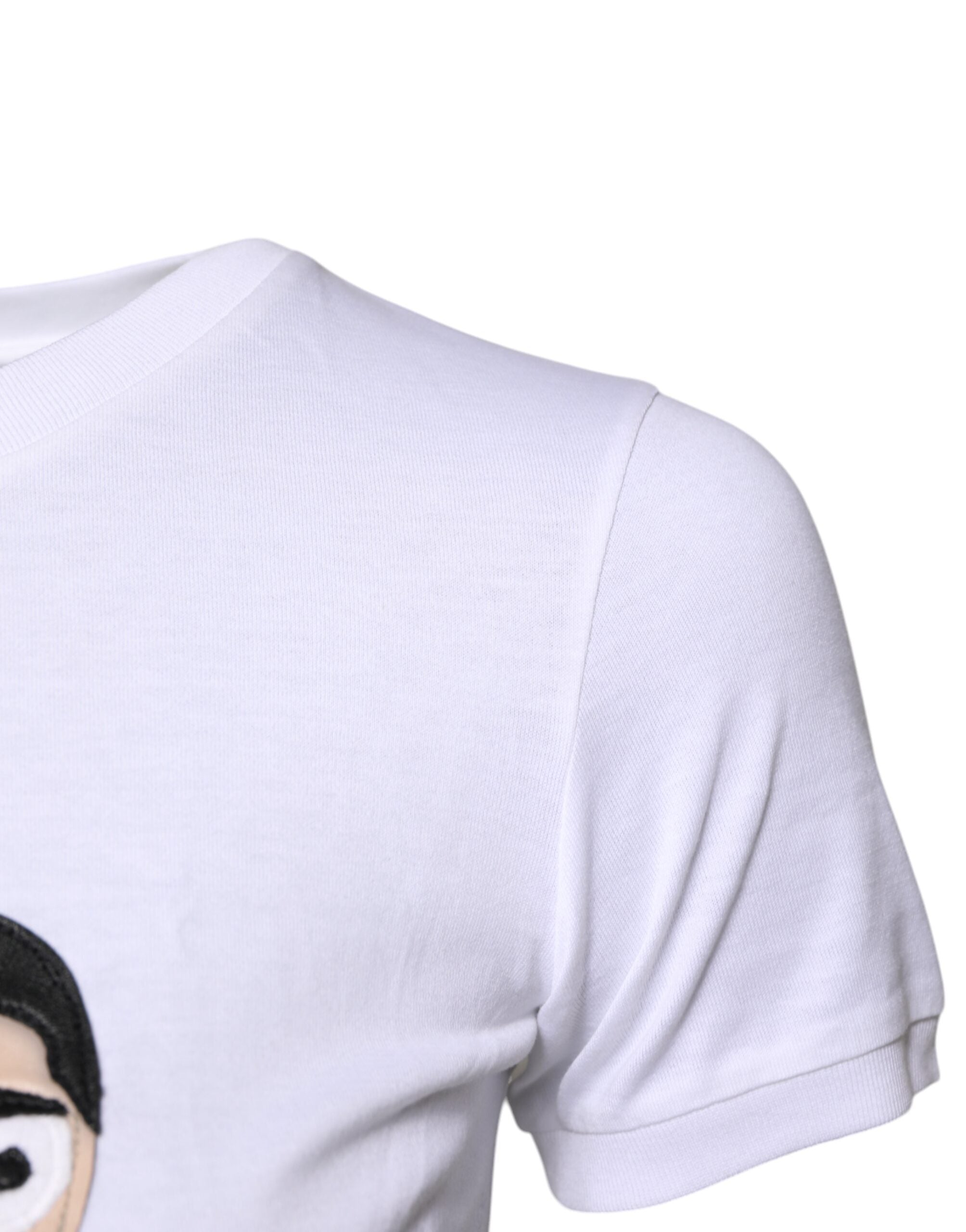 Dolce &amp; Gabbana White Cotton #DGFAMILY Embroidery T-shirt