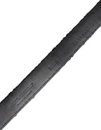 Dolce & Gabbana Black Cotton Blend Silver Metal Buckle Belt