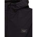 Dolce & Gabbana Black Polyester Jackets & Coat
