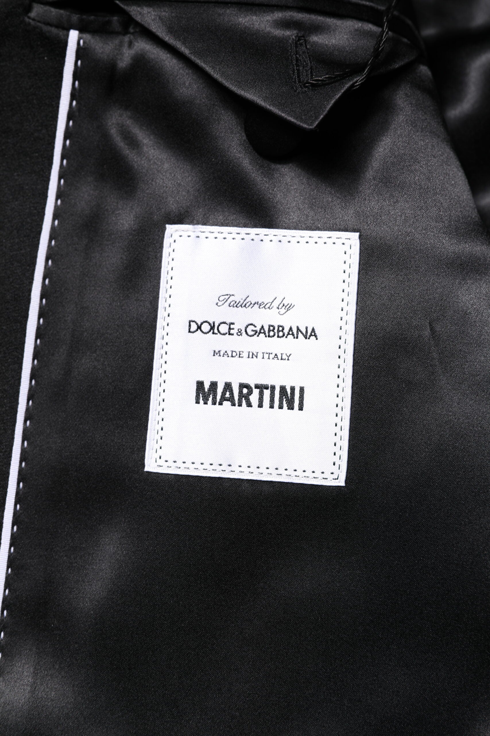 Dolce &amp; Gabbana Black Single Breasted Men Coat MARTINI Blazer
