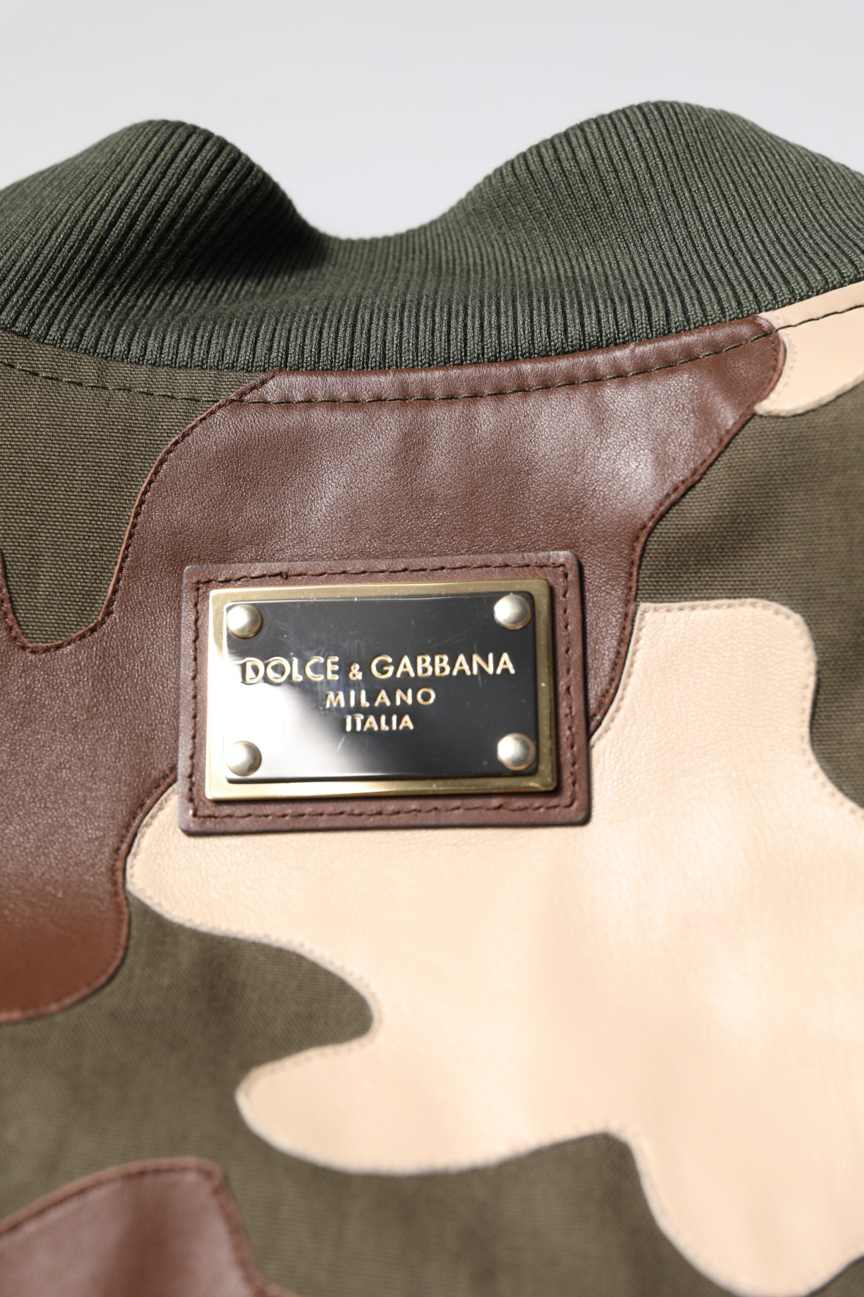 Dolce &amp; Gabbana Multicolor Cotton Bomber Full Zip Jacket