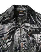 Dolce &amp; Gabbana Green DG Logo Print Bomber Full Zip Jacket