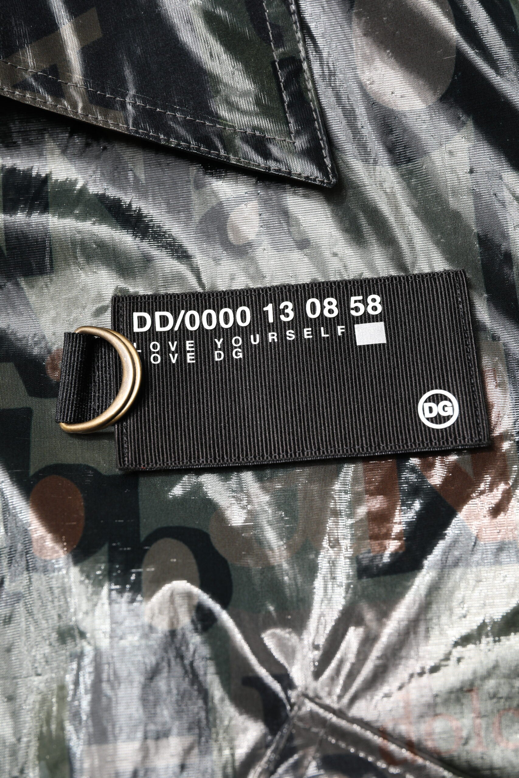 Dolce &amp; Gabbana Green DG Logo Print Bomber Full Zip Jacket