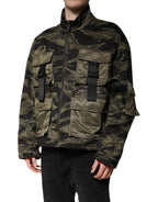 Dolce &amp; Gabbana Multicolor Camouflage Cotton Bomber Jacket