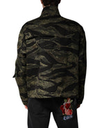 Dolce &amp; Gabbana Multicolor Camouflage Cotton Bomber Jacket