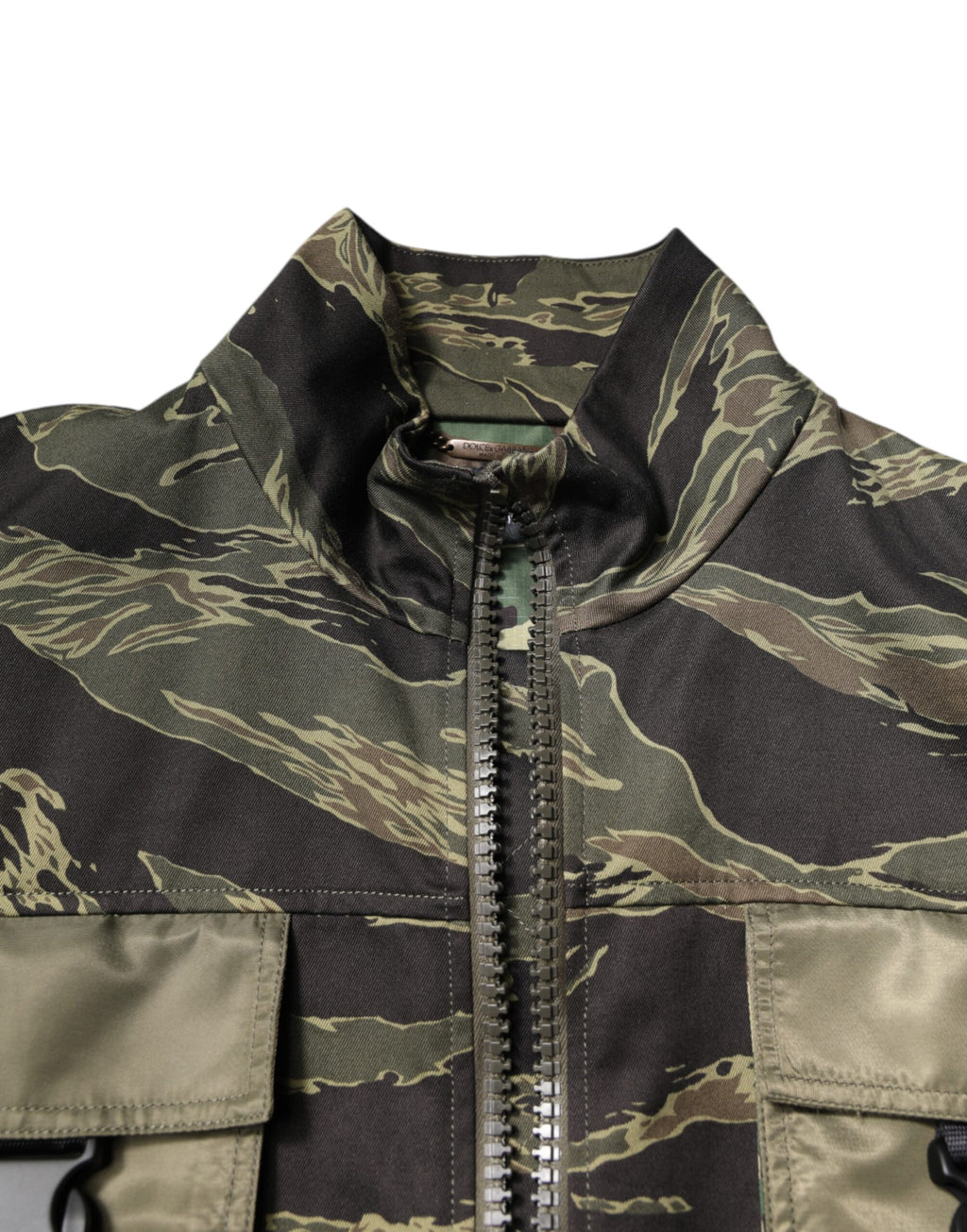Dolce &amp; Gabbana Multicolor Camouflage Cotton Bomber Jacket