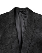 Dolce &amp; Gabbana Black MARTINI Brocade Single Breasted Blazer