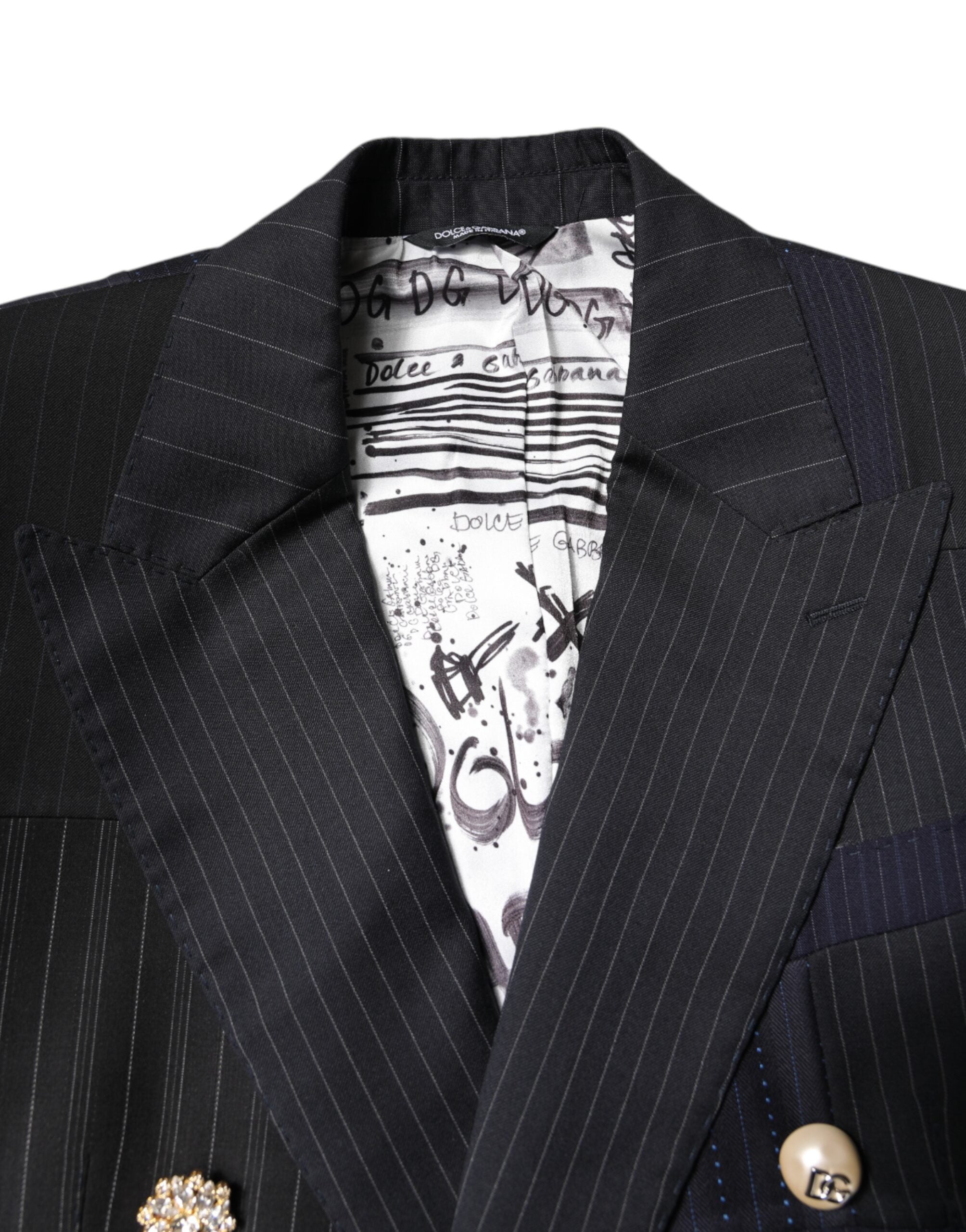 Dolce &amp; Gabbana Multicolor Patchwork Jacket Coat Suit Blazer
