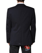 Dolce &amp; Gabbana Black MARTINI Single Breasted Coat Blazer