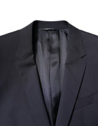 Dolce &amp; Gabbana Black MARTINI Single Breasted Coat Blazer