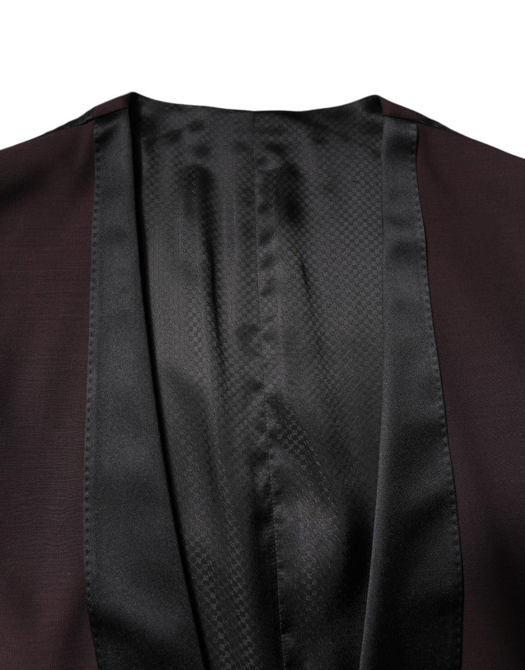 Dolce &amp; Gabbana Maroon Wool Waistcoat Dress Formal Vest
