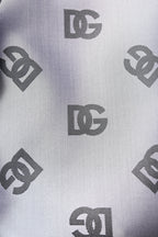 Dolce &amp; Gabbana Gray Logo Monogram Full Zip Bomber Jacket