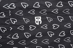 Dolce &amp; Gabbana Black Heart Print Hooded Windbreaker Jacket