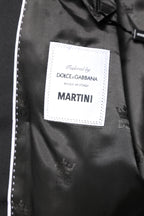Dolce &amp; Gabbana Black MARTINI Double Breasted Coat Blazer
