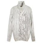 Balmain Brown Wool Men Turtleneck Sweater