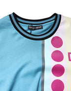 Dolce & Gabbana Multicolor Printed Logo Short Sleeve T-shirt