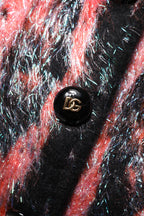Dolce &amp; Gabbana Red Mohair Wool Button Down Cardigan Sweater