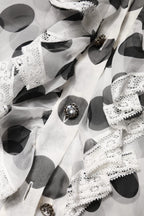 Dolce &amp; Gabbana White Black Polka Dot Cotton Sleeveless Top