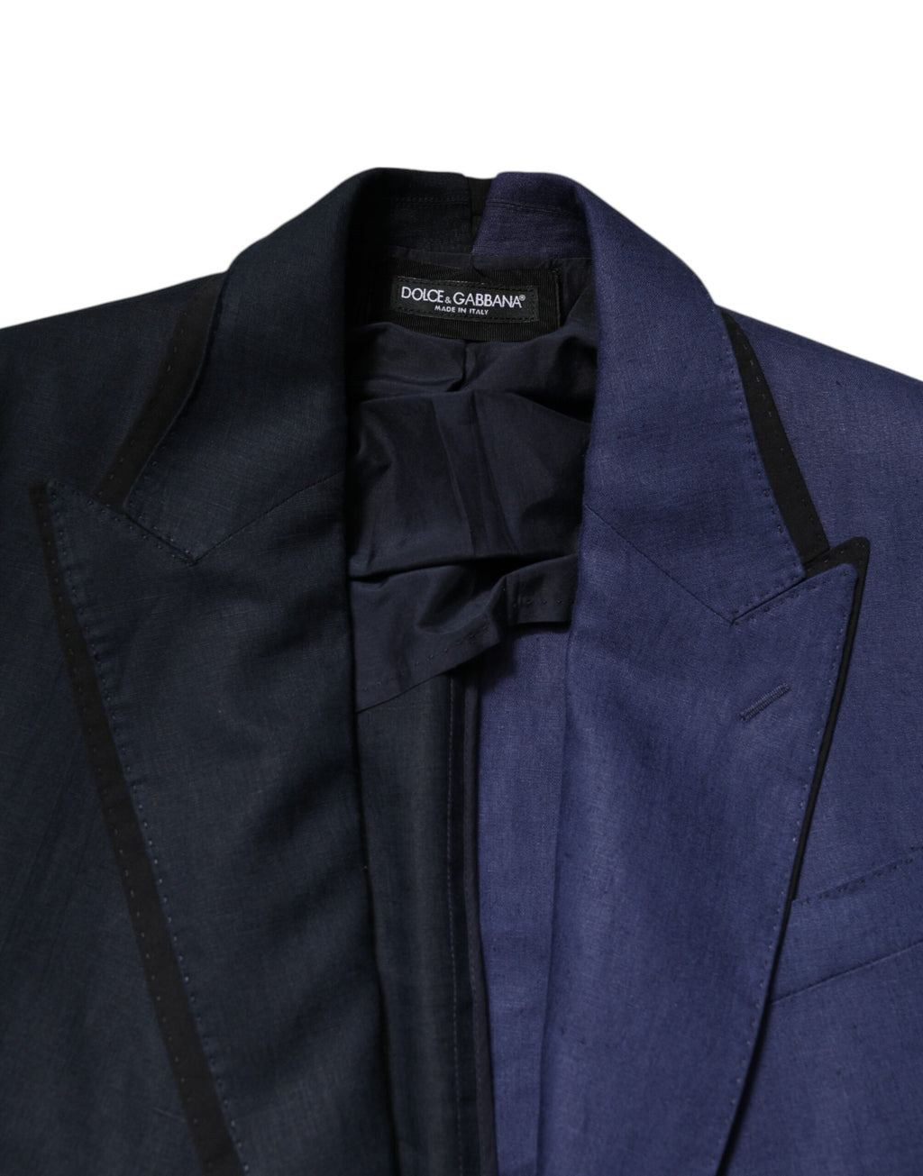 Dolce &amp; Gabbana Navy Blue Double Breasted Suit Coat Blazer