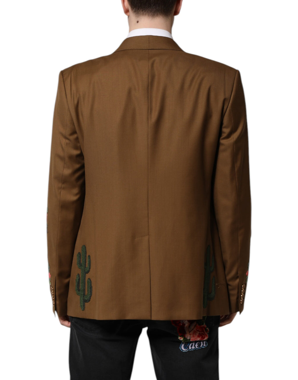 Dolce &amp; Gabbana Brown MARTINI Single Breasted Coat Blazer