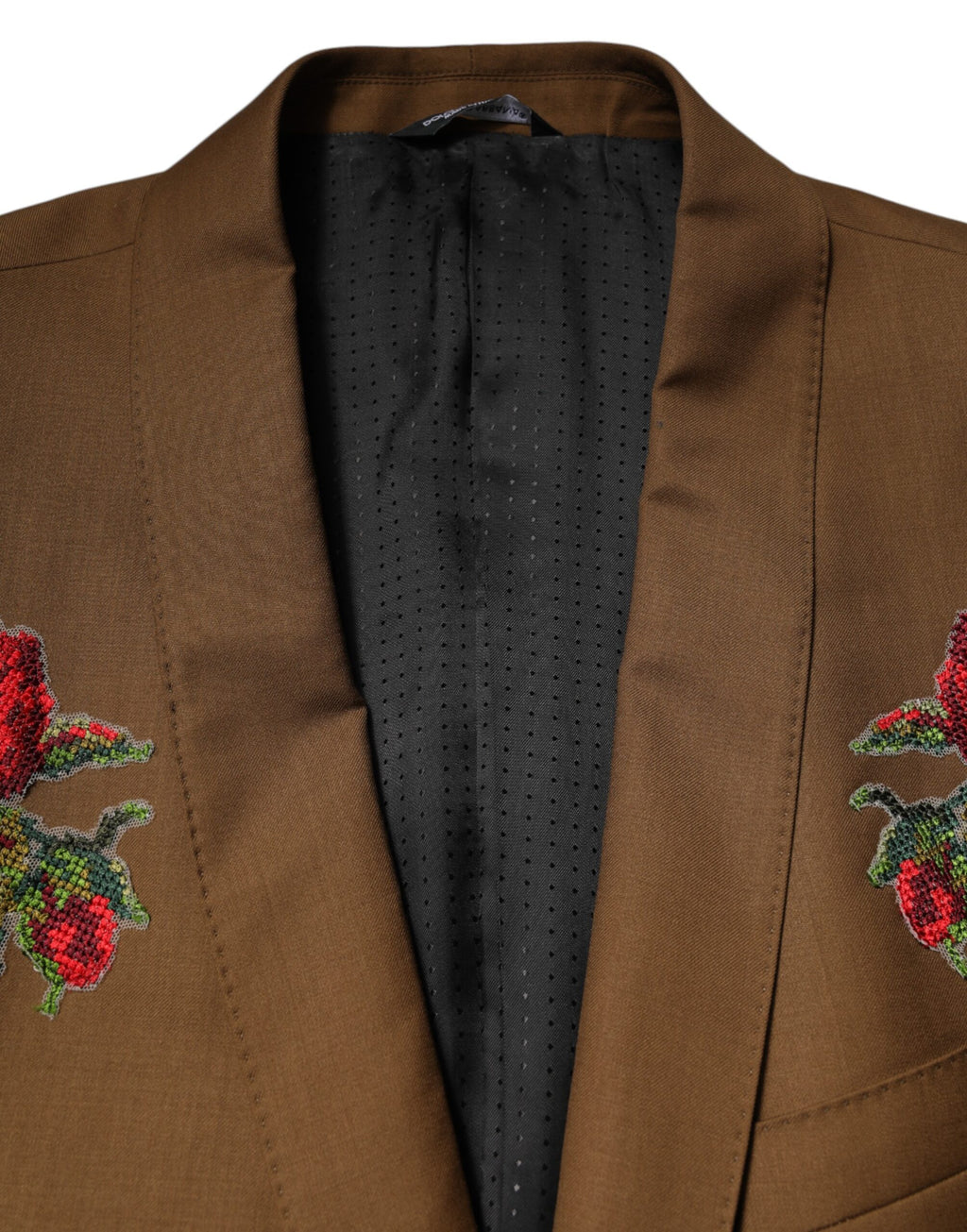 Dolce &amp; Gabbana Brown MARTINI Single Breasted Coat Blazer