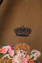 Dolce &amp; Gabbana Brown MARTINI Single Breasted Coat Blazer