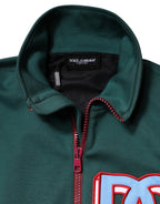 Dolce &amp; Gabbana Multicolor Cotton Logo Full Zip Jacket