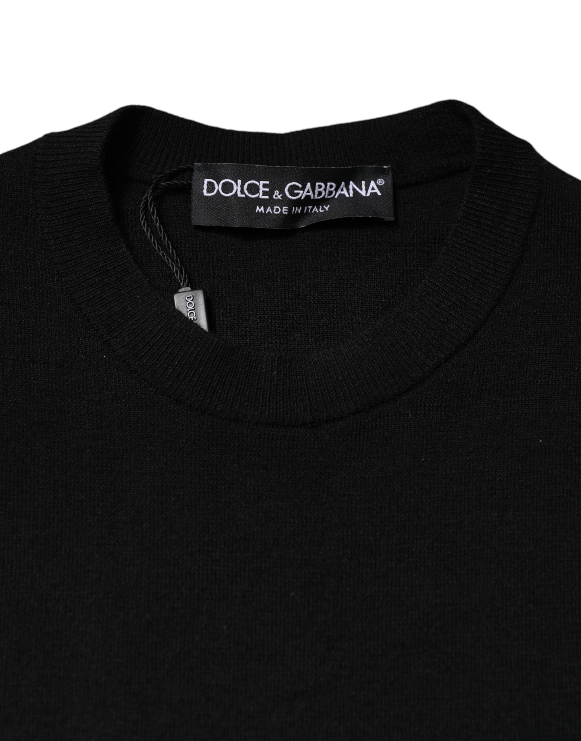 Dolce &amp; Gabbana Black Long Sleeves Bodycon Sheath Dress