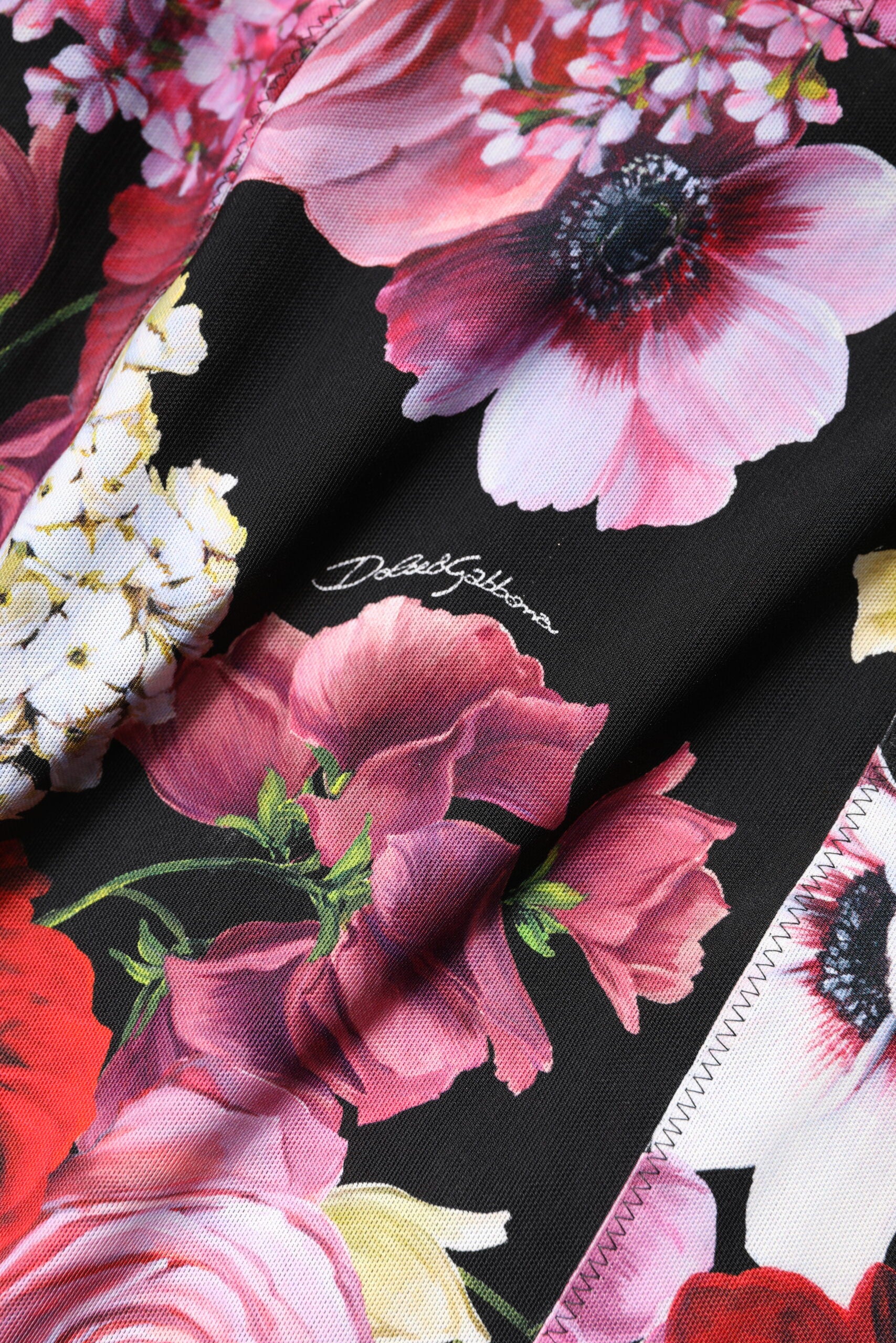 Dolce &amp; Gabbana Multicolor Hydrangea Patchwork Sheath Dress
