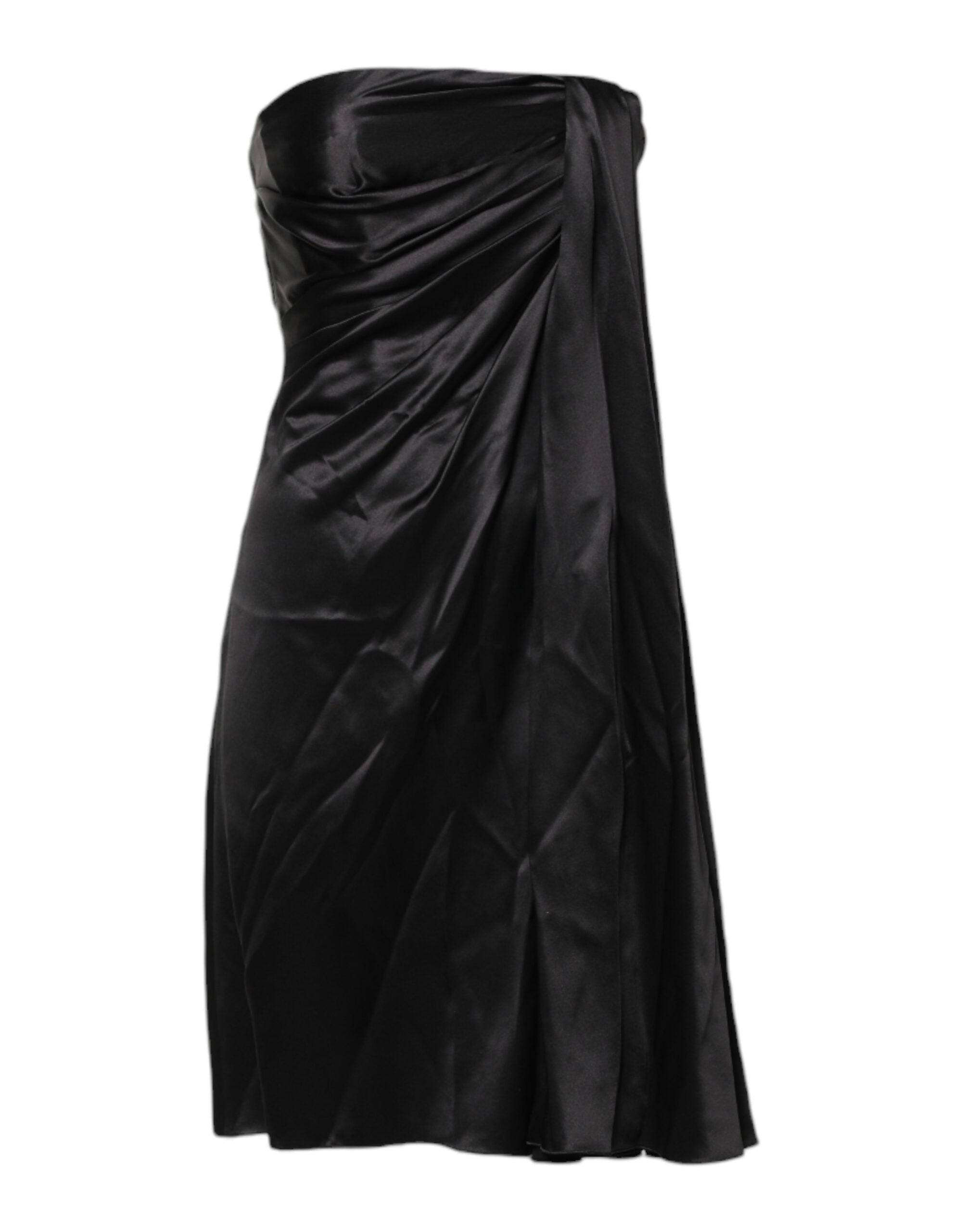 Dolce &amp; Gabbana Black Strapless Sheath A-line Mini Dress