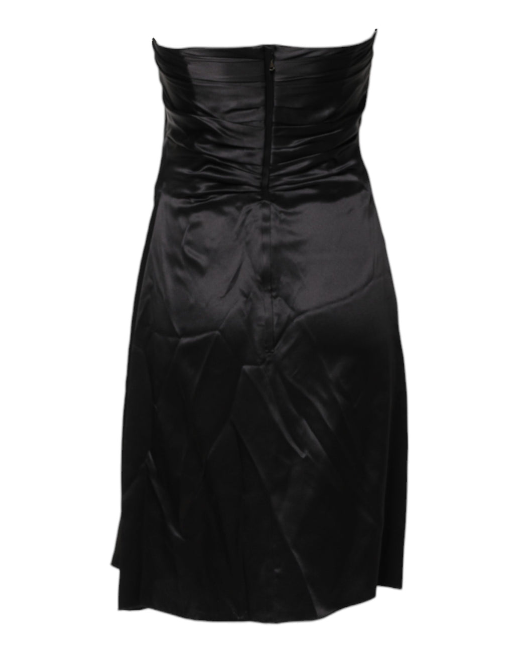 Dolce &amp; Gabbana Black Strapless Sheath A-line Mini Dress