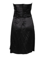 Dolce &amp; Gabbana Black Strapless Sheath A-line Mini Dress