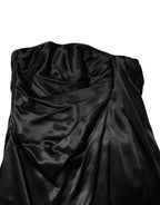 Dolce &amp; Gabbana Black Strapless Sheath A-line Mini Dress