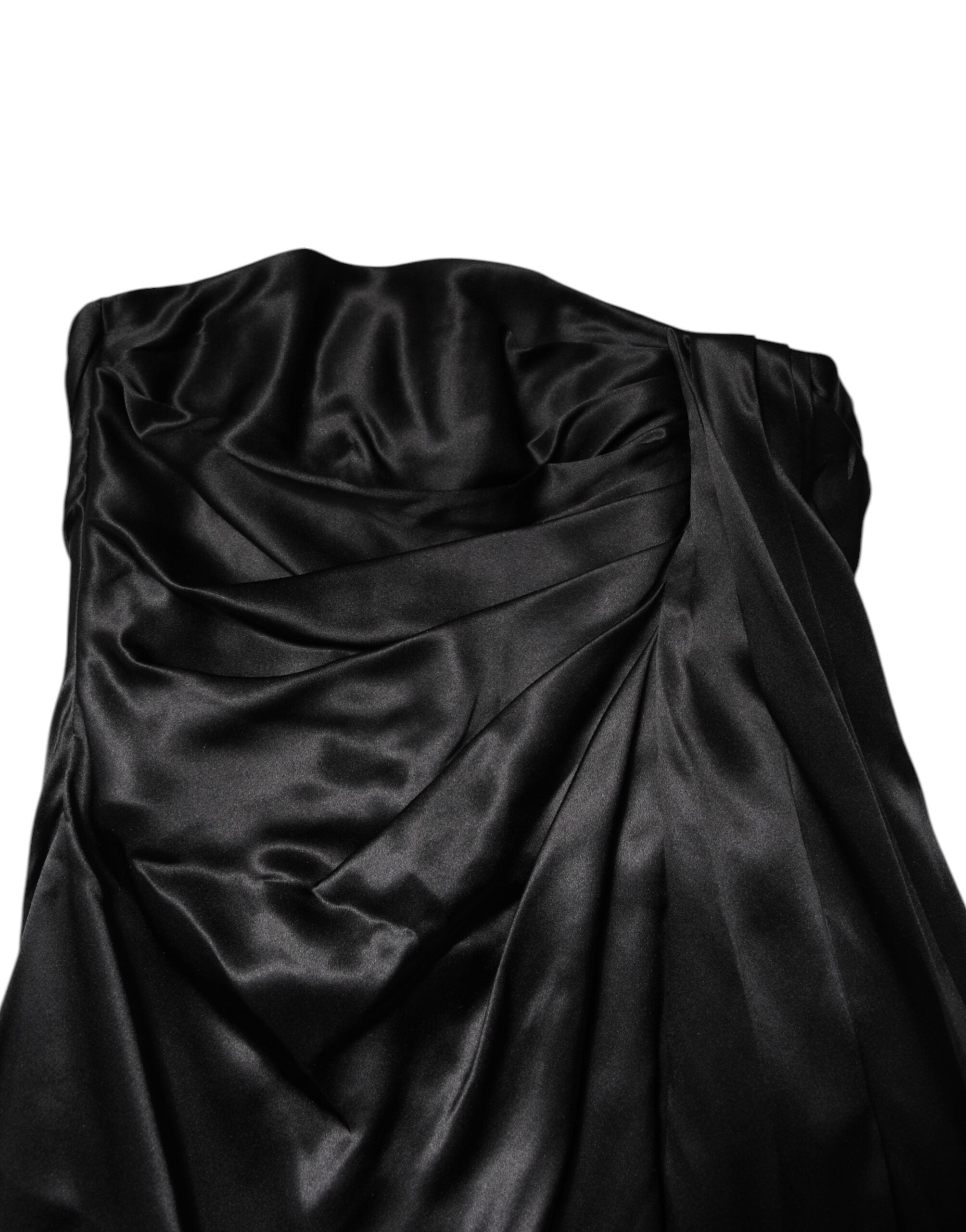 Dolce &amp; Gabbana Black Strapless Sheath A-line Mini Dress