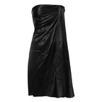 Dolce &amp; Gabbana Black Strapless Sheath A-line Mini Dress