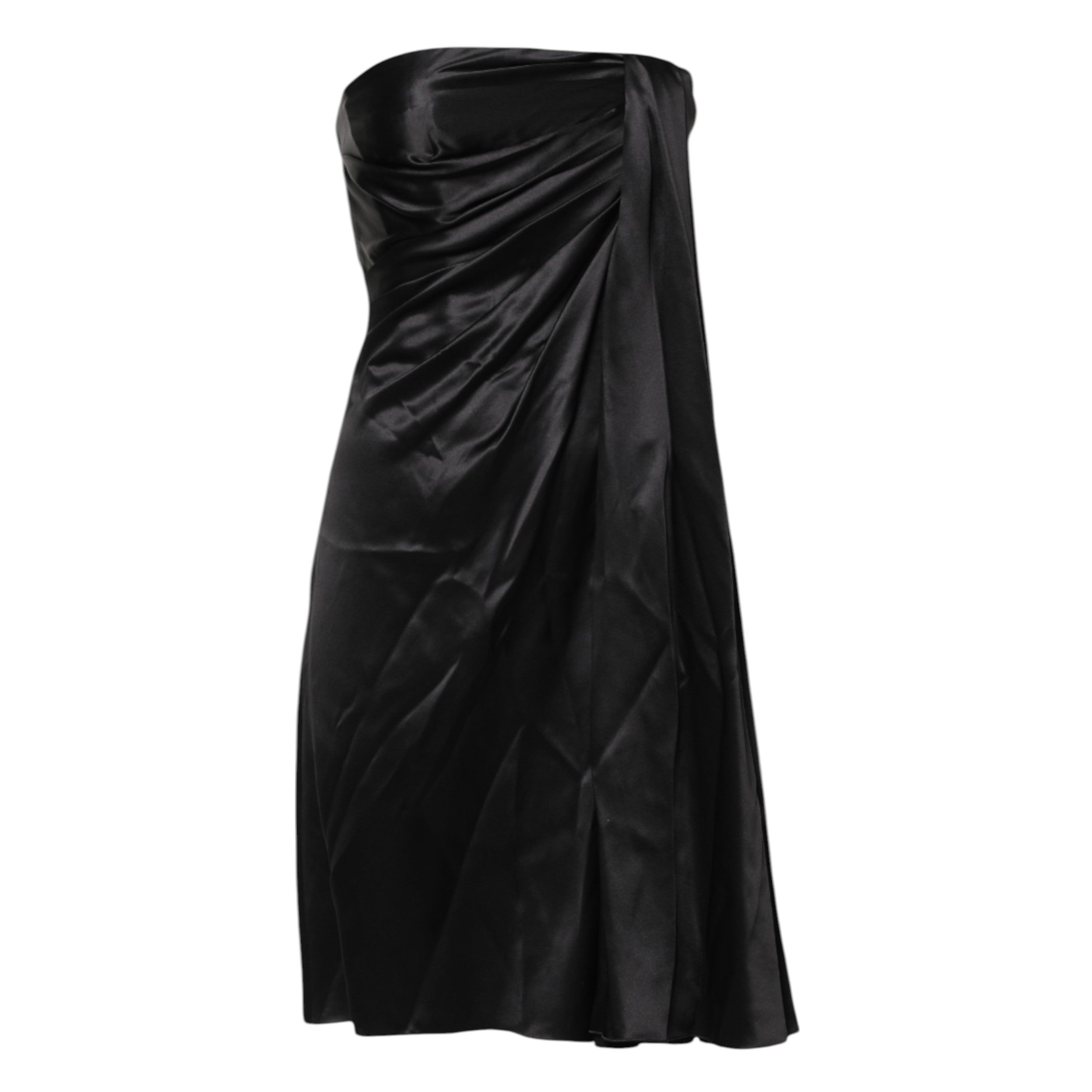 Dolce &amp; Gabbana Black Strapless Sheath A-line Mini Dress