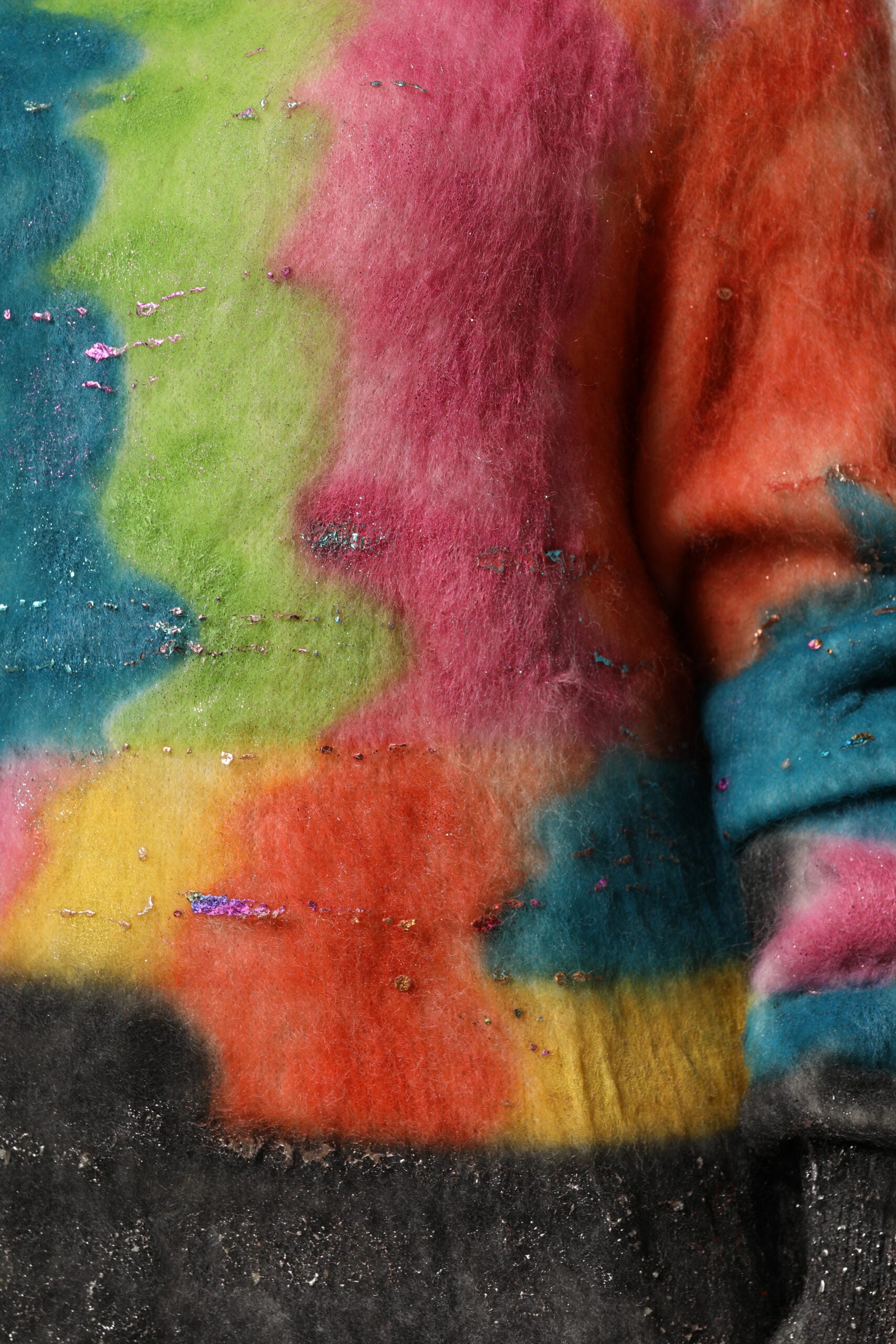 Dolce &amp; Gabbana Multicolor Mohair Turtleneck Pullover Sweater